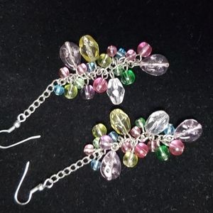 SALE! $6. Colorful Crystal Drop Earrings
